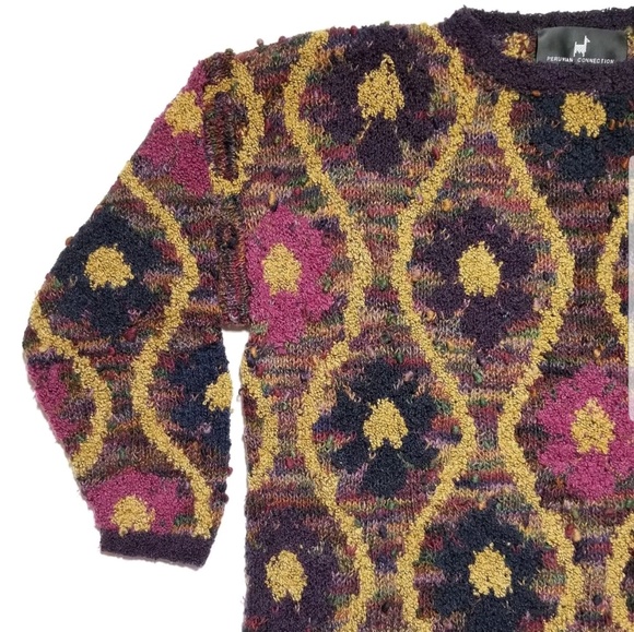 Peruvian Connection Floral Knit Sweater - Picture 2 of 8